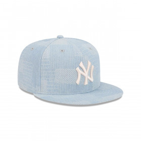 Gorra 9Fifty New York Yankees MLB Denim Patchwork Open Blue