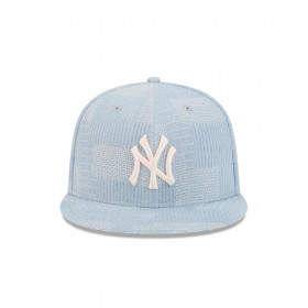 Gorra 9Fifty New York Yankees MLB Denim Patchwork Open Blue