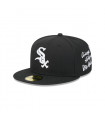 Gorra 59Fifty Chicago White Sox MLB Team Verbiage Black