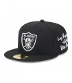 Gorra 59Fifty Las Vegas Raiders NFL Team Verbiage Black