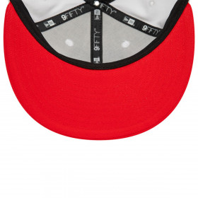 Gorra 9Fifty Chicago Bulls NBA White Crown NBA Red