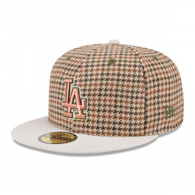 Gorra 59Fifty Los Angeles Dodgers MLB Houndstooh Open Brown