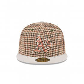 Gorra 59Fifty Oakland Athletics MLB Houndstooh Open Brown