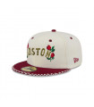 Gorra 59Fifty  MLB Boston Red Sox Novelty Stitch White