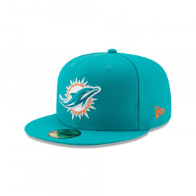 Gorra 59Fifty Miami Dolphins NFL  Clásicos Turquoise