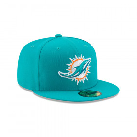 Gorra 59Fifty Miami Dolphins NFL  Clásicos Turquoise