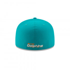 Gorra 59Fifty Miami Dolphins NFL  Clásicos Turquoise