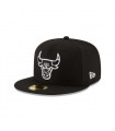 Gorra 59Fifty Chicago Bulls NBA  Clásicos Black