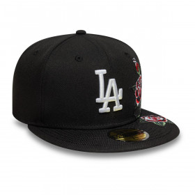 Gorra 59Fifty Los Angeles Dodgers  MLB Roses Black