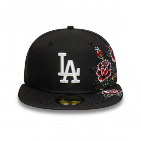 Gorra 59Fifty Los Angeles Dodgers  MLB Roses Black