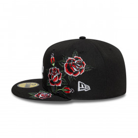 Gorra 59Fifty Los Angeles Dodgers  MLB Roses Black