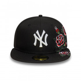 Gorra 59Fifty New York Yankees MLB Roses Black