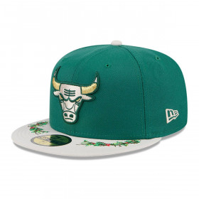 Gorra 59Fifty NBA Chicago Bulls Novelty Holly Green Med