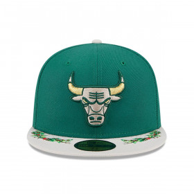 Gorra 59Fifty NBA Chicago Bulls Novelty Holly Green Med