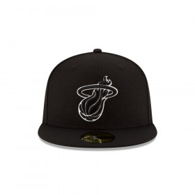 Gorra 59Fifty Miami Heat NBA  Clásicos Black