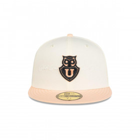 Gorra 59Fifty Universidad de Chile Futbol White and Pink