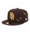 Gorra 59Fifty MLB San Diego Padres Felt X MLB Dark Brown