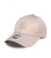 Gorra 9Forty New York Yankees MLB Satin Dark Pink