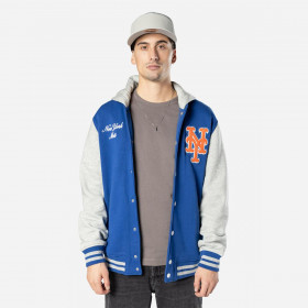 Chaqueta  New York Mets MLB Throcback Prep Blue