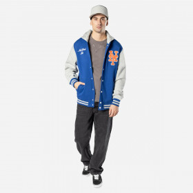 Chaqueta  New York Mets MLB Throcback Prep Blue