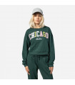 Polerón New Era Chicago City Dark Green Woman