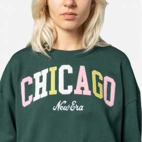 Polerón New Era Chicago City Dark Green Woman