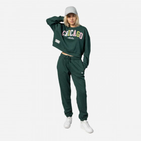 Polerón New Era Chicago City Dark Green Woman
