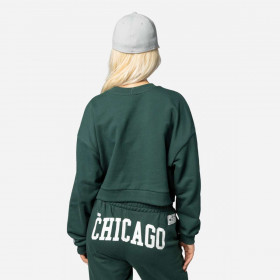 Polerón New Era Chicago City Dark Green Woman