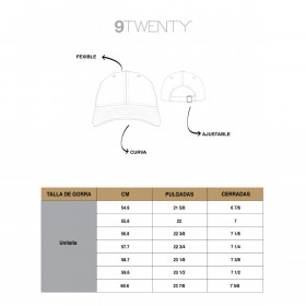 Gorra 9Twenty Lifestyle  Wavy City Blue Sky Women