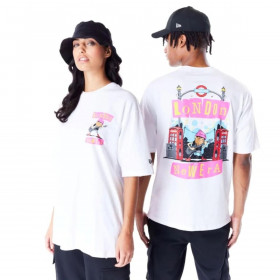 Polera New Era Brand City Graphic White