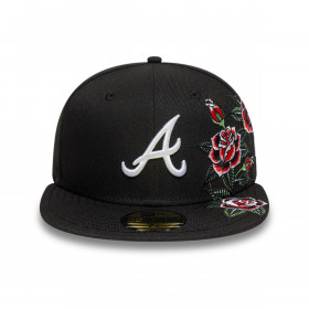 Gorra 59Fifty Atlanta Braves MLB Roses Black
