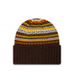 Knit  New Era Fairisle Beanie Dark Brown Woman