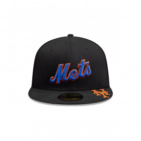 Gorra 59Fifty New York Mets MLB Visor Logo Black