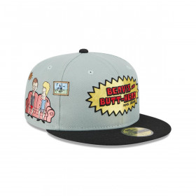 Gorra 59Fifty Beavis And Butt-Head Green Paramount Pastel