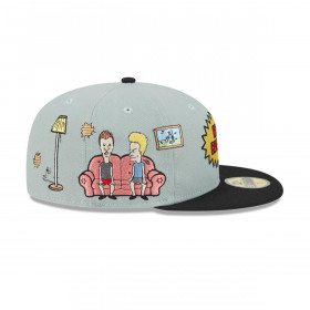 Gorra 59Fifty Beavis And Butt-Head Green Paramount Pastel