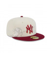 Gorra 59Fifty New York Yankees MLB Cherub White