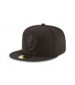 Gorra 59Fifty Las Vegas Raiders NFL Black On Black