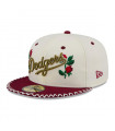 Gorra 59Fifty  MLB Los Angeles Dodgers Novelty Stitch White