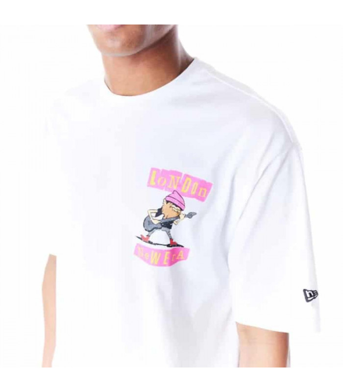 Polera New Era Brand City Graphic White