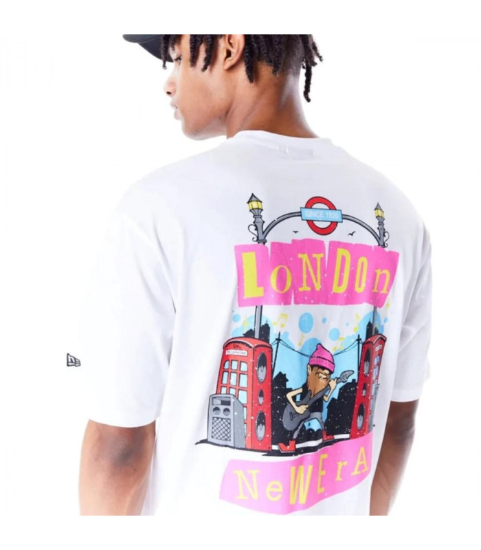 Polera New Era Brand City Graphic White