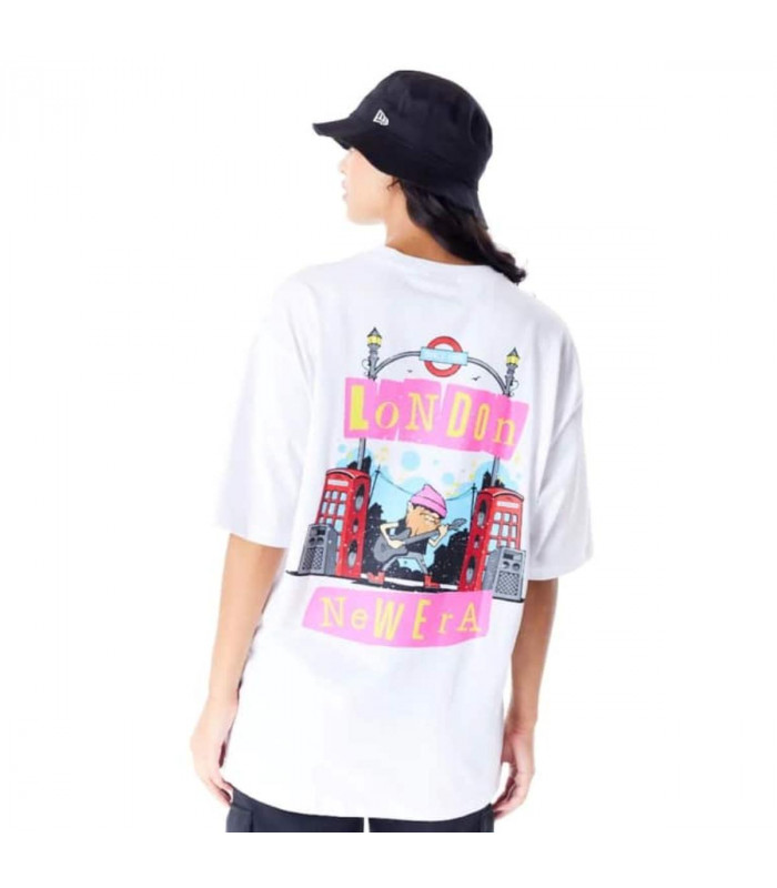 Polera New Era Brand City Graphic White