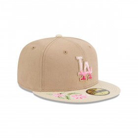 Gorra 59Fifty Los Angeles Dodgers MLB Hand Stitched Beige