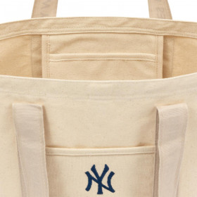 Bag Pack New York Yankees MLB Team Canvas Light Beige