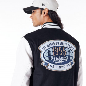 Chaquetas Los Angeles Dodgers MLB Patches Black