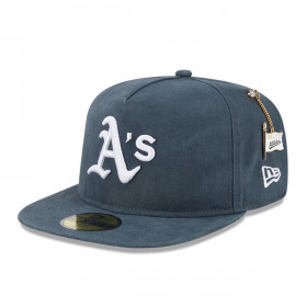Gorra 59Fifty Oakland Athletics MLB Championshio Side Flag Dark Green