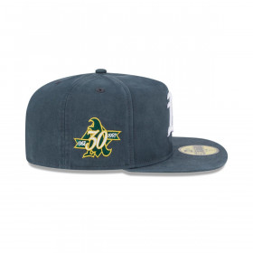 Gorra 59Fifty Oakland Athletics MLB Championshio Side Flag Dark Green
