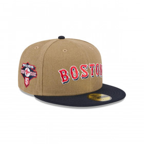 Gorro 59fifty MLB Boston Red Sox Canvas Crown Med Beige