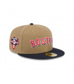 Gorro 59fifty MLB Boston Red Sox Canvas Crown Med Beige