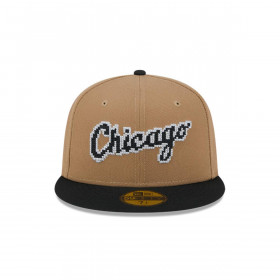 Gorra 59Fifty Chicago White Sox Classic 8-Bit Wordmark Beige