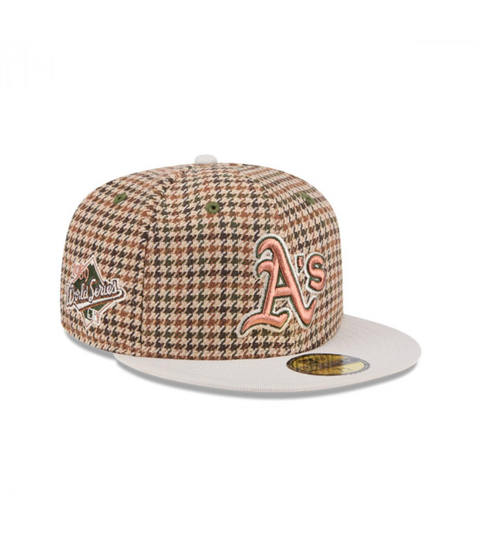Gorra 59Fifty Oakland Athletics MLB Houndstooh Open Brown